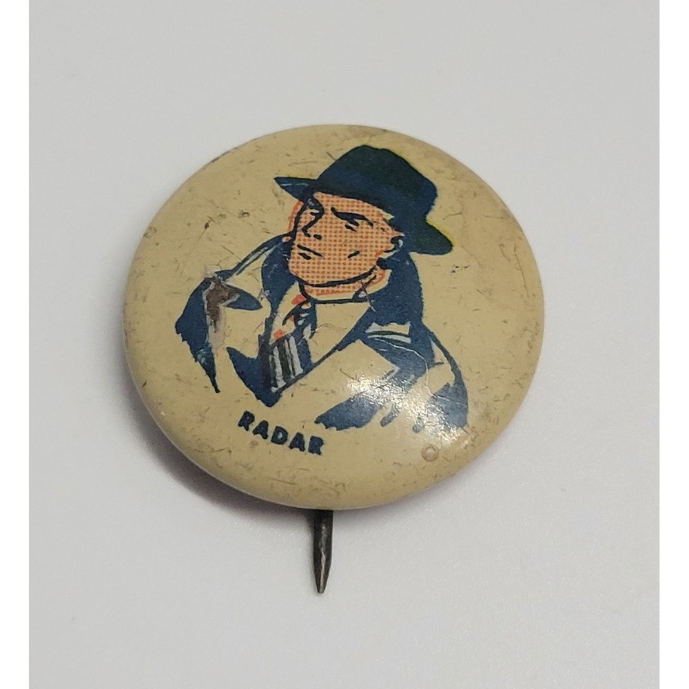 Vintage Radar 1946 Fawcett Comic Character Pinback‎ Button